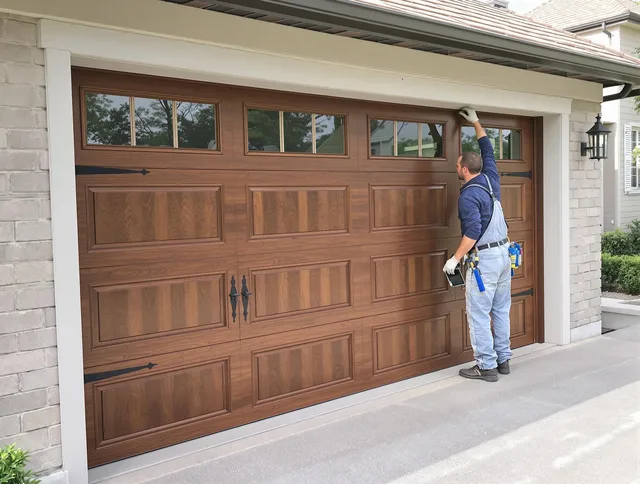 Custom garage door showcase by Coral Springs Garage Door Repair in Coral Springs