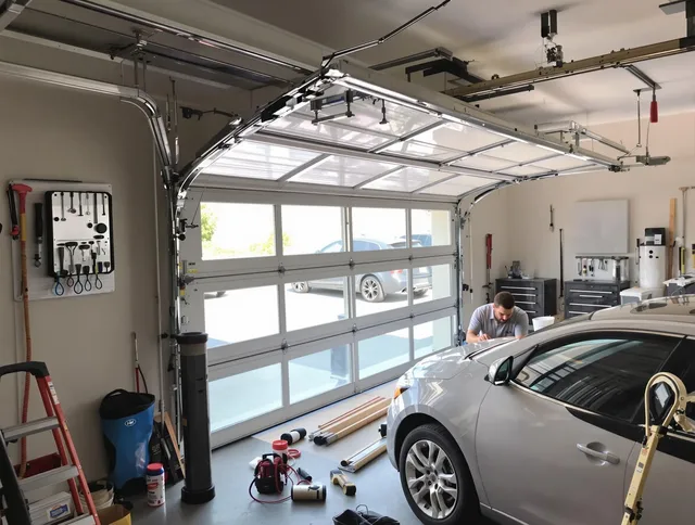 Garage door noise reduction service by Coral Springs Garage Door Repair in Coral Springs