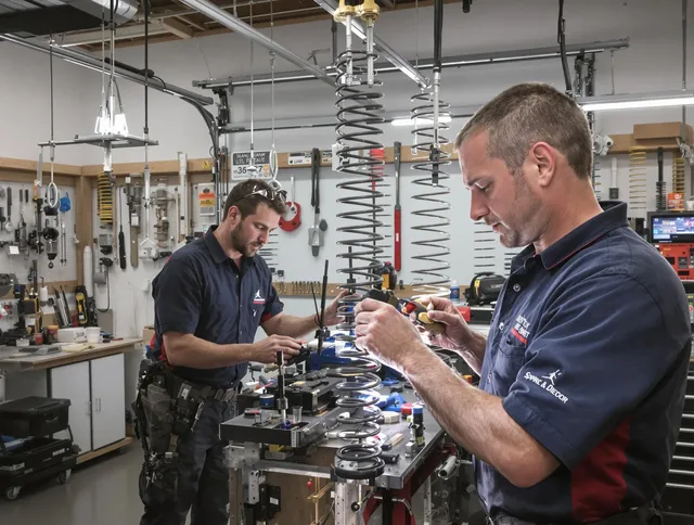 Garage door spring repair service by Coral Springs Garage Door Repair in Coral Springs