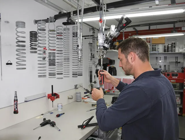 Coral Springs Garage Door Repair safety certified technician performing precision spring replacement in Coral Springs